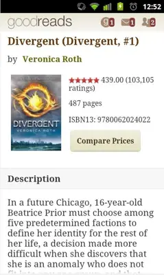 Goodreads android App screenshot 1